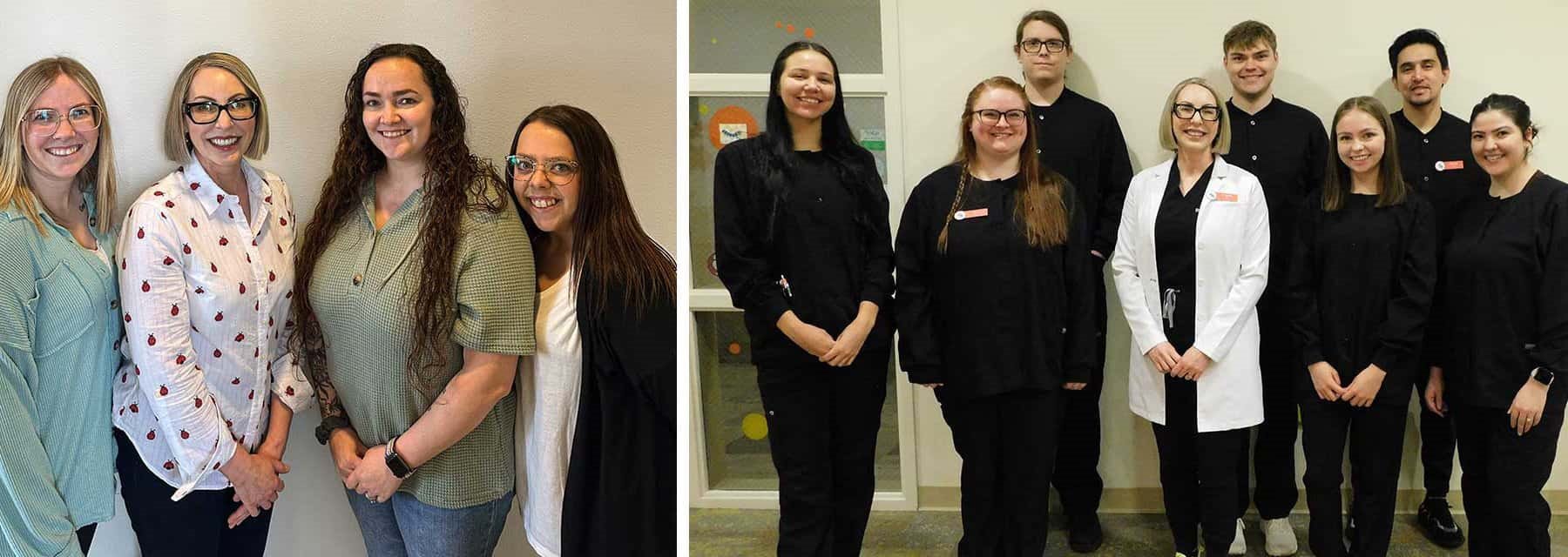 Young members of the MollygunSaulis team